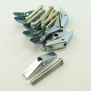 10er-Pack Metallics 1/2 Zoll x 4 Zoll Federflügel Knebelschrauben gerader Schlitz 1523 - Bild 1 von 4