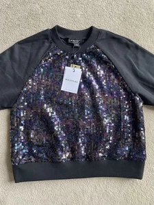 Whistles Sequin Jumper Sweatshirt Kids 4/5 Years Cotton BNWT RRP £50 - Picture 1 of 14