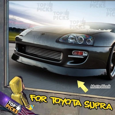 Kit de carrocería de alerón labial de barbilla parachoques delantero estilo arrastre cachemir para Toyota Supra 93-98  Foto 1 de 4