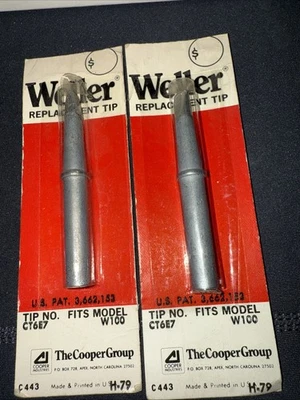 2 Punta de destornillador Weller CT6E7 para soldador W100 NOS 10 dólares + flete Foto 1 de 4
