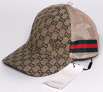 GUCCI GG Wool Baseball Cap Cashmere Beige Khaki Hat Men's Logo Designer Cap NWT - Image 1 of 4
