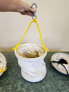 Lot of 3 ESTEX Tool Bucket Canvas Lineman Bags - Model 2070 - Used - Picture 1 of 6