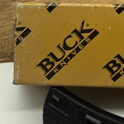 Navaja de bolsillo plegable Mini Buck 425 2014 hoja de bloqueo hecha en EE. UU. - mango negro Foto 1 de 4