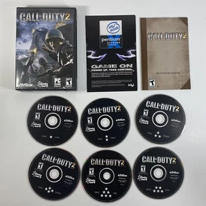 Call Of Duty 2 PC CD-ROM 6 DISC Activision With Manual & CD Key - Picture 1 of 7