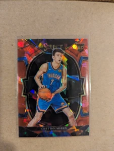 2022-23 Select Prizms hielo agrietado rojo #83 Chet Holmgren - casi nuevo - Imagen 1 de 1