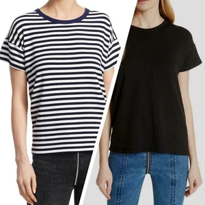 NWT Rag & Bone Modal/Cotton Kat Split-Back Crewneck Variety Tee Sz XS $150 - Picture 1 of 14