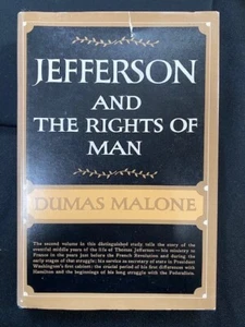 Jefferson The Rights of Man Vol 2 Dumas Malone 1951 HCDJ 1st Edition 11th print - Picture 1 of 14