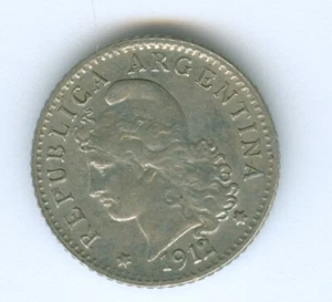 ARGENTINIEN 1912 FÜNF CENTAVO -- EXTRA SCHÖN - Bild 1 von 2