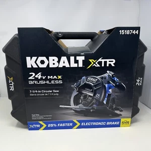 NEW Kobalt XTR Circular Saw 7 1/4" Blade 24V Brushless 1518744 Tool Only W/ Case - Picture 1 of 18