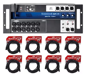 Soundcraft Ui16 16 Input Digital Wifi Mixer+App Control+Recording+(8) XLR Cables - Picture 1 of 5