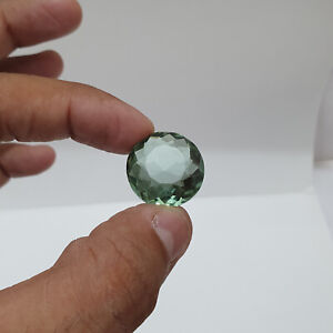 30.5 Ct Certified Natural Beautiful Round Cut Green Amethyst Loose Gems P-966