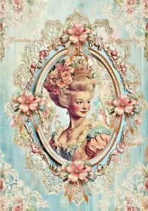 Elegant Rococo Marie Designer Cotton Fabric Quilt Block Multi-size - Picture 1 of 1