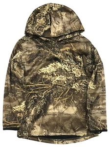 Realtree Boys Brown Camo Face Gaiter Hoodie Sweatshirt Jacket Camouflage XXL - Picture 1 of 2