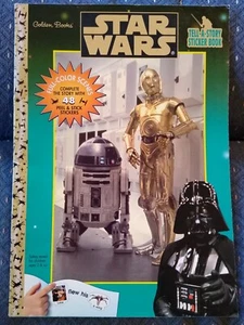 Pegatina Libro Vintage Sin Usar de Star Wars Contar una Historia - Publicación de Libros Dorados - Imagen 1 de 8
