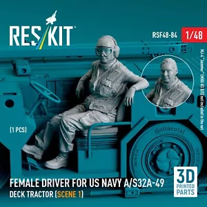Female Driver for US NAVY A/S32A-49 Deck Tractor Scale 1:48 ResKit RSF48-0084 - Bild 1 von 4