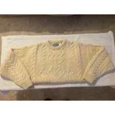 Aran Crafts Fisherman Sweater Men's XL Claddagh Ring Cable-Knit Wool Ireland