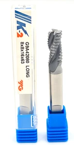 1x VHM Schrupp Fräser D=8mm / Z3 / Schneiden-L. 16mm G. 63mm mit Weldon YG K-2 - Picture 1 of 1