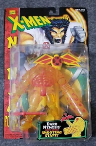 1996 ToyBiz Marvel X-Men Ninja Force Dark Nemesis with Spear Shooting Staff New - Picture 1 of 5