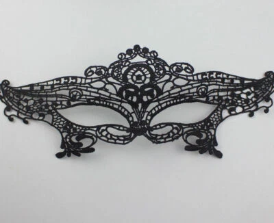 Pretty Black Lace Eye Mask: Party/Fancy Dress/Masquerade: UK Seller - Image 1 of 4