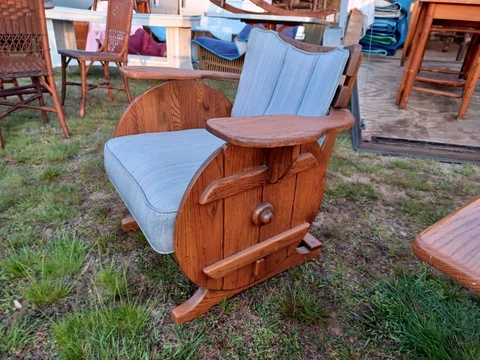 Antique Old Hickory club chair Cover
