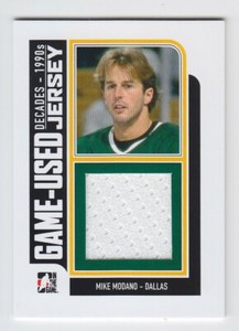 2013-14 ITG DECADES 1990's MIKE MODANO JERSEY GAME USED M-26 In the Game Stars