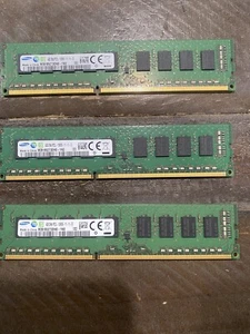 Lot 3 x 4GB (16GB) Samsung M391B5273DH0-YH9 PC3L-10600E RDIMM ECC RAM - Picture 1 of 1