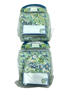 SET OF 2 VERA BRADLEY HAPPY HOUR SET English Meadow DISCONTINUED RETIRED LINE - Picture 1 of 4