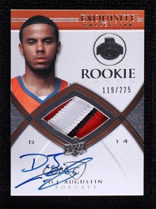 2008-09 Exquisite Collection /225 DJ Augustin #63 RPA Rookie Patch Auto RC