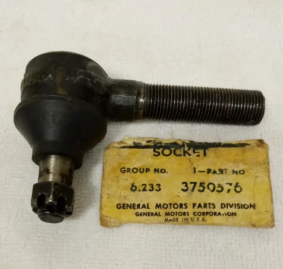 NOS 1958 - 1964 Chevy Outer Tie Rod End Right 3750576 - Image 1 of 3