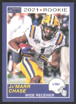 2021 Panini Chronicles Draft Picks Score Retro Ja'Marr Chase Rookie #62 - Image 1 of 2