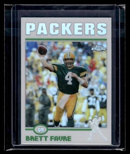 2004 Topps Chrome Refractor #100 Brett Favre Packers HOF - Picture 1 of 2