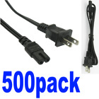 Lot500x/pk 3ft 18awg/guage 2pin notebook/laptop Power Cord/Cable,figure eight/8