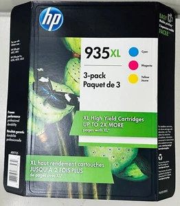 New Genuine HP 935XL Cyan Magenta Yellow 3PK Ink Cartridges OfficeJet Pro 6815 - Picture 1 of 3