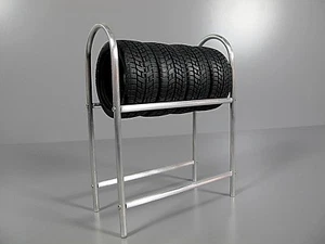 "Toy Scale 1/10" Aluminum Tire Rack Tamiya HPI MST RC4WD RC Drift Tire Rim Wheel - Picture 1 of 3