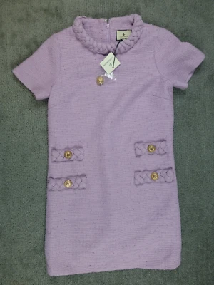 Tuckernuck Lilac crocus petal Tweed Jackie dress Short Sleeve size XXS NWT - Image 1 of 4