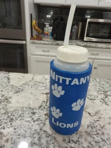 Vintage Penn State 32 oz. Plastic Insulated Sleeve Water Bottle RARE LOOK - Imagen 1 de 6