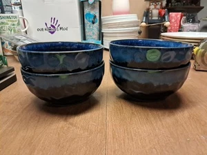 4 Vancasso Starry Blue Cereal Bowls 5 7/8" New Euc+ Bin 182 - Picture 1 of 5