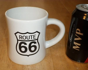 "ROUTE 66" - U.S. HIGHWAY SYSTEM, [JUMBO SIZE] Keramik Kaffeebecher / Tasse, VINTAGE - Bild 1 von 8