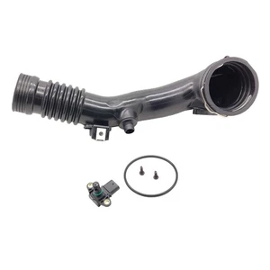 OKAY MOTOR Air Turbo Induction Pipe Duct w/Sensor for BMW N55 535i 640i 740i X5 - Picture 1 of 3