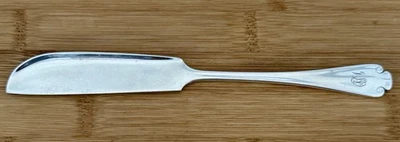 RARE TIFFANY FLEMISH PATTERN STERLING 7 3/8” RAISED RIDGE CHEESE OR PATE KNIFE - Image 1 of 4