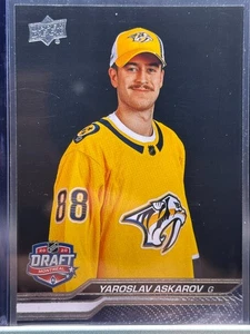 2023-24 UD Extended Series Yaroslav Askarov 1st Round Rookie #743 Predators RC - Picture 1 of 2