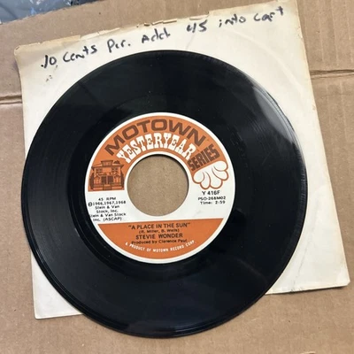 Stevie Wonder Blowing In The Wind/A Place In The Sun Motown Yesteryear Blowin - Image 1 of 4