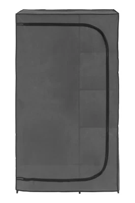 LIVARNO Textil Kleiderschrank Garderobe ca. 100 x 174 x 46 cm - DUNKEL GRAU - Bild 1 von 3