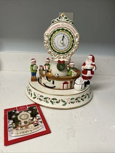 Lenox Countdown Til Christmas Centerpiece Porcelain Musical Spins With Box Santa - Picture 1 of 18