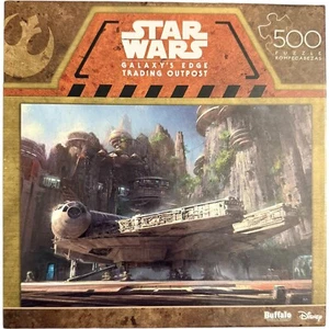 New Star Wars Galaxy's Edge Trading Post 500 Piece Jigsaw Puzzle Buffalo Games - Picture 1 of 5