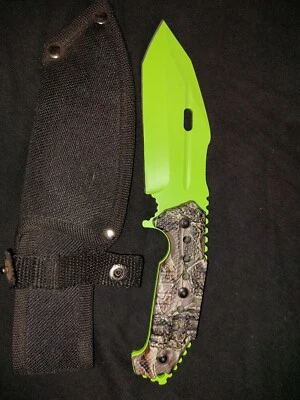 Cuchillo Bowie de hoja fija con funda de nailon Foto 1 de 4