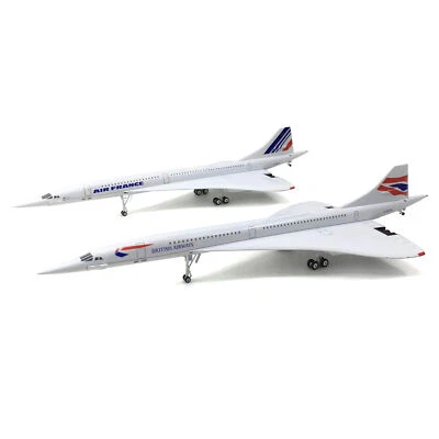 Maquette d'avion en alliage Concorde Avion de ligne 1:200 Supersonique Avion - Photo 1/4