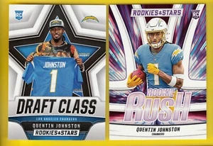 2023 Rookies & Stars Quentin Johnston Draft Class & Rookie Rush 2 RC Lot - Picture 1 of 1