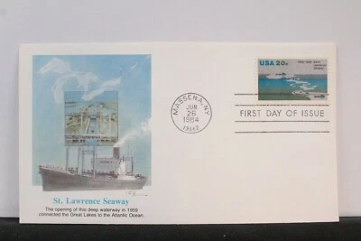 USPS FDC #2091 – 1984 20c Saint Lawrence Seaway Fleetwood ST1311 - Image 1 of 3