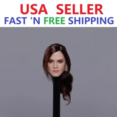 Cabeza esculpida 1/6 Emma Watson con cola de caballo Harry Potter Hermione para 12" PHICEN Foto 1 de 2